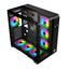 GameOn Infinity Midnight Series ARGB Mid Tower Gaming Case - Black Gaming Consoles