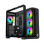 GameOn Infinity Midnight Series ARGB Mid Tower Gaming Case - Black Gaming Consoles