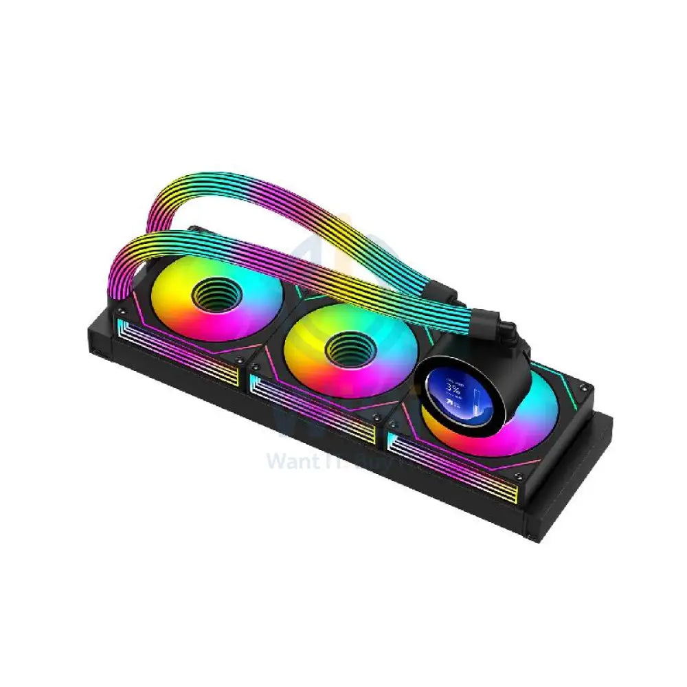 GameOn KRAKEN N360 360mm LCD Display Liquid CPU Cooler With ARGB Tube - Black Gaming Consoles > Gaming Zone