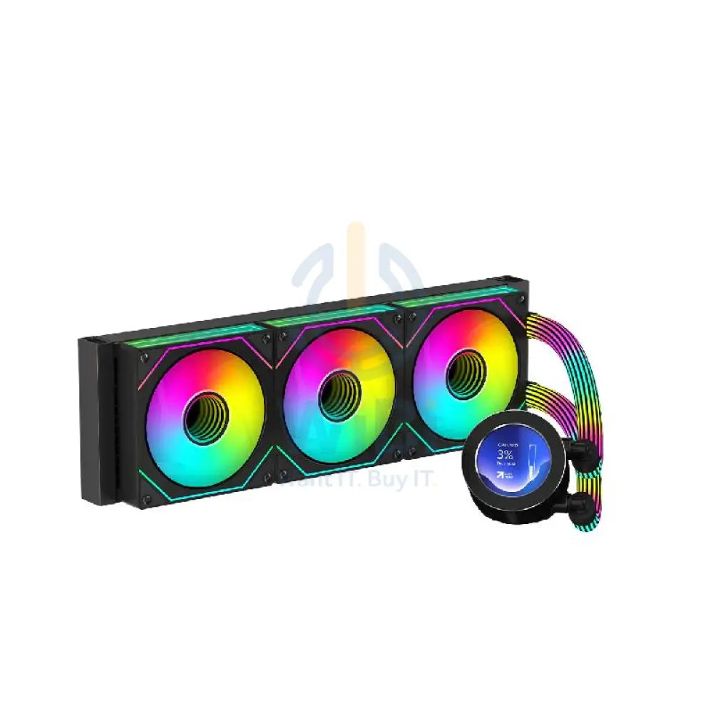 GameOn KRAKEN N360 360mm LCD Display Liquid CPU Cooler With ARGB Tube - Black Gaming Consoles > Gaming Zone