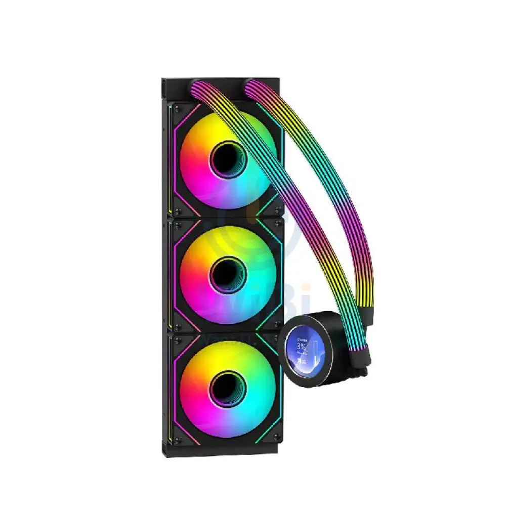 GameOn KRAKEN N360 360mm LCD Display Liquid CPU Cooler With ARGB Tube - Black Gaming Consoles > Gaming Zone