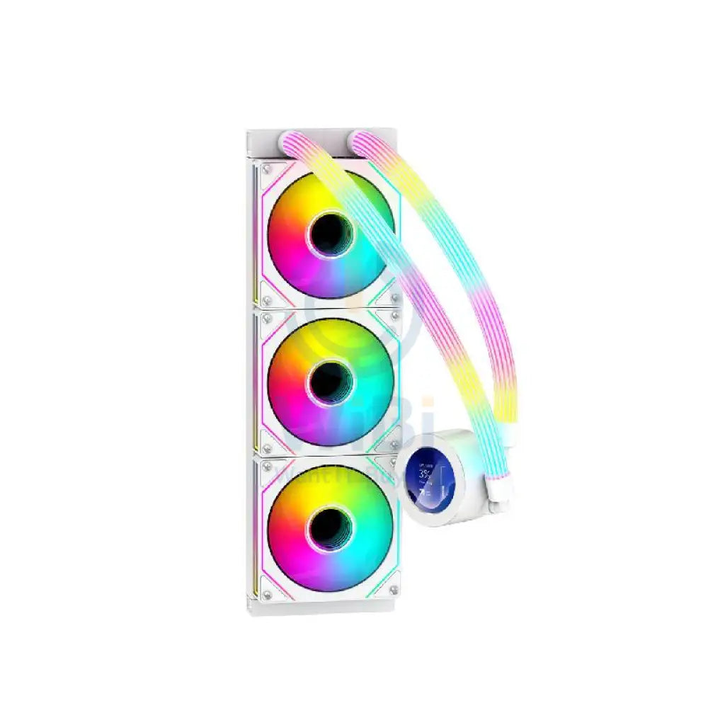 GameOn KRAKEN N360 360mm LCD Display Liquid CPU Cooler With ARGB Tube - White Gaming Consoles > Gaming Zone