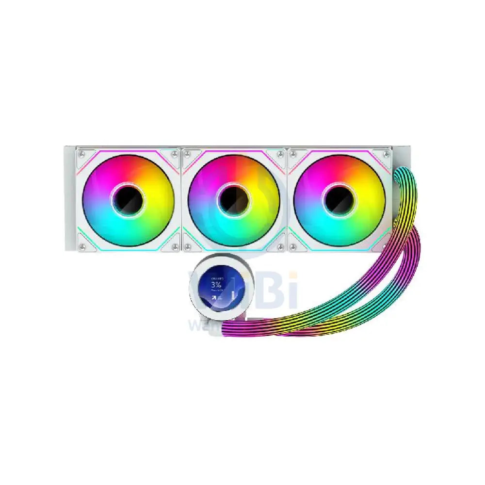 GameOn KRAKEN N360 360mm LCD Display Liquid CPU Cooler With ARGB Tube - White Gaming Consoles > Gaming Zone