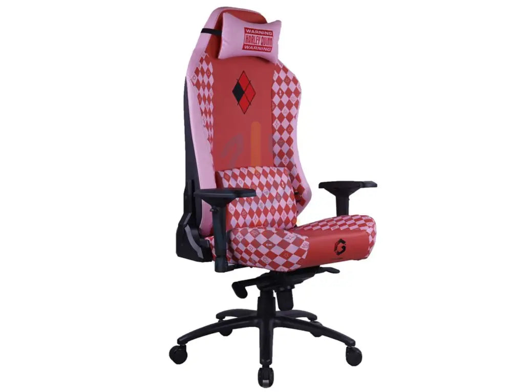 GameOn Licensed Gaming Chair With Adjustable 4D Armrest & Metal Base - Harly Quinn Accessories > Chairs > Gaming Zone >