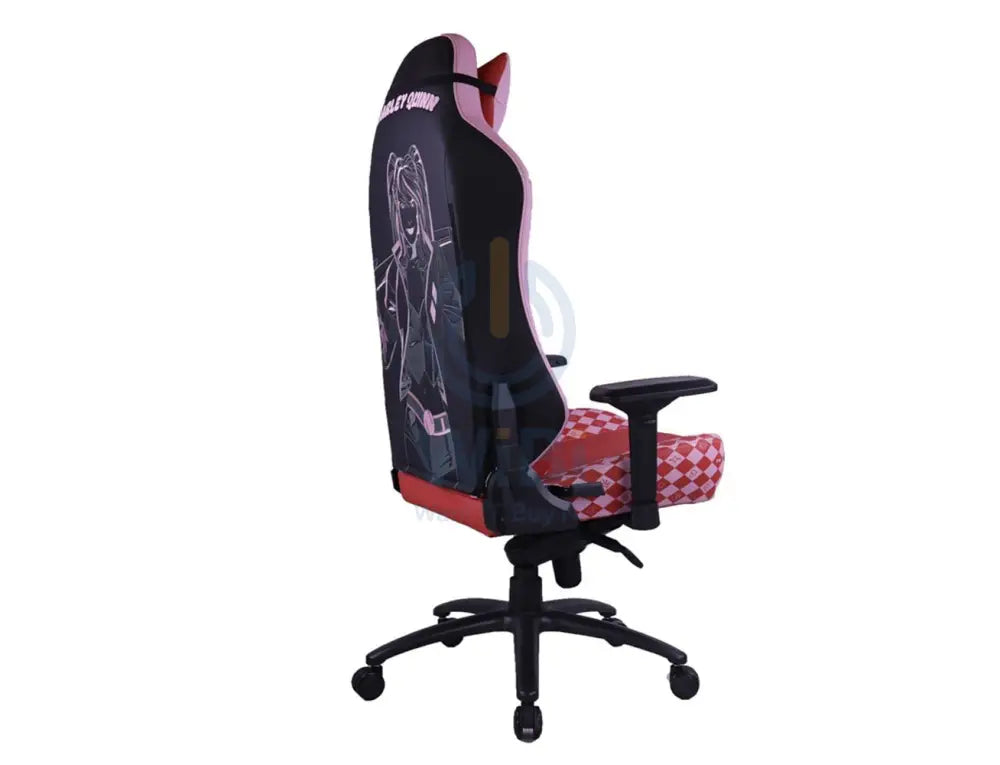 GameOn Licensed Gaming Chair With Adjustable 4D Armrest & Metal Base - Harly Quinn Accessories > Chairs > Gaming Zone >