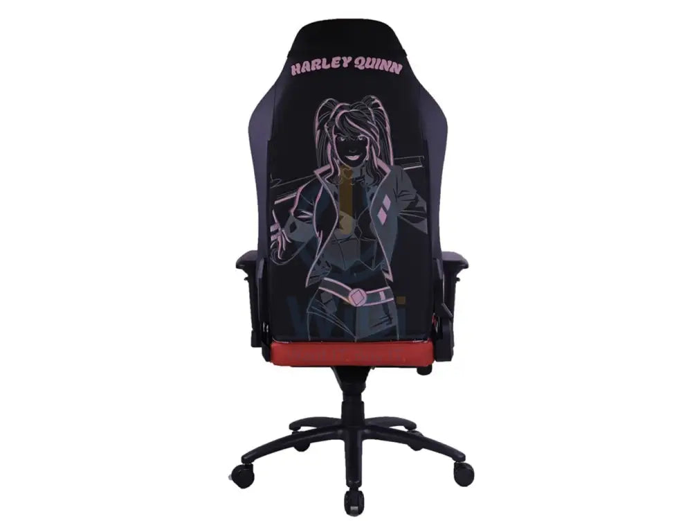GameOn Licensed Gaming Chair With Adjustable 4D Armrest & Metal Base - Harly Quinn Accessories > Chairs > Gaming Zone >