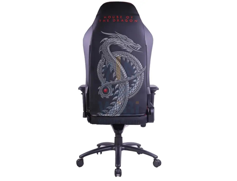 GameOn Licensed Gaming Chair With Adjustable 4D Armrest & Metal Base - House of The Dragons Accessories > Chairs >