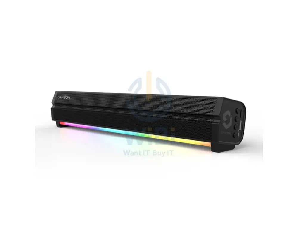 GameOn Sonicstorm X Wireless RGB Gaming Soundbar - 16 Watt / 2400mAh / Black Accessories > Audio > Speakers