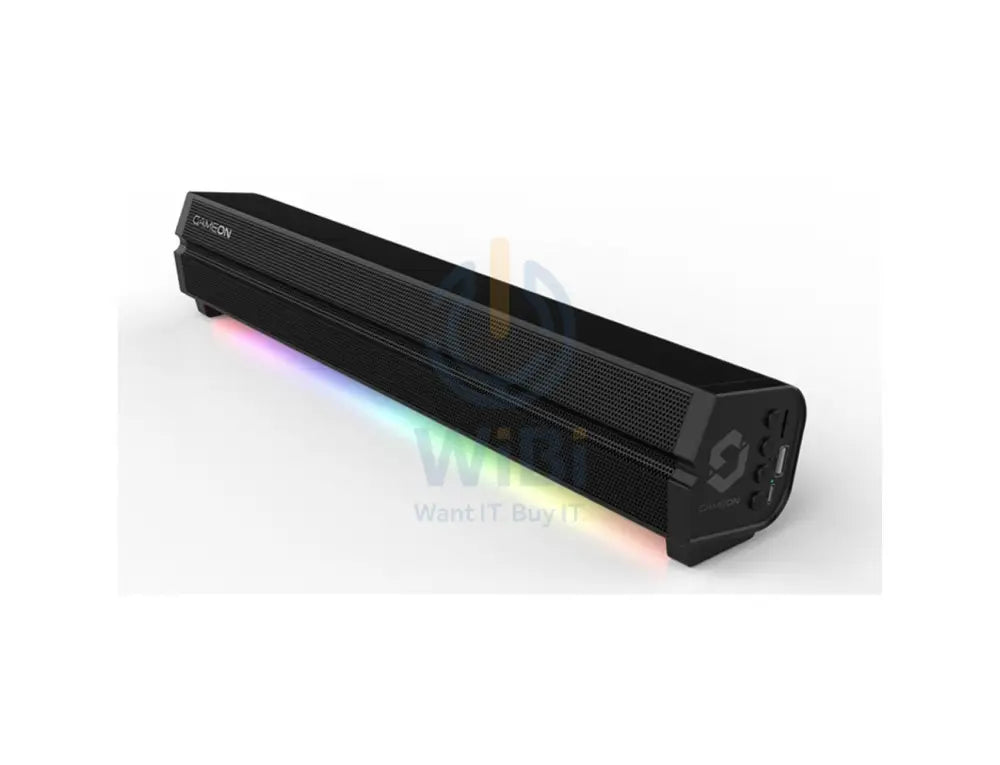 GameOn Sonicstorm X Wireless RGB Gaming Soundbar - 16 Watt / 2400mAh / Black Accessories > Audio > Speakers