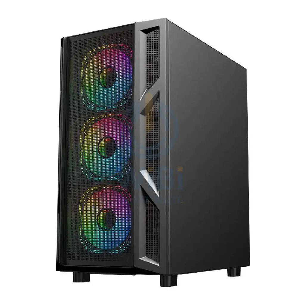 GameOn Trident IV Series Mid Tower Gaming Case - Black Gaming Consoles