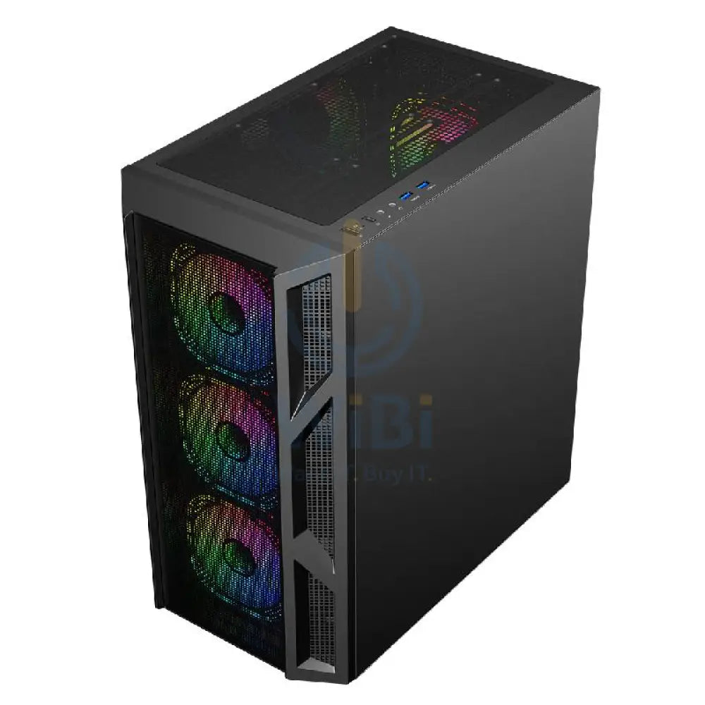 GameOn Trident IV Series Mid Tower Gaming Case - Black Gaming Consoles