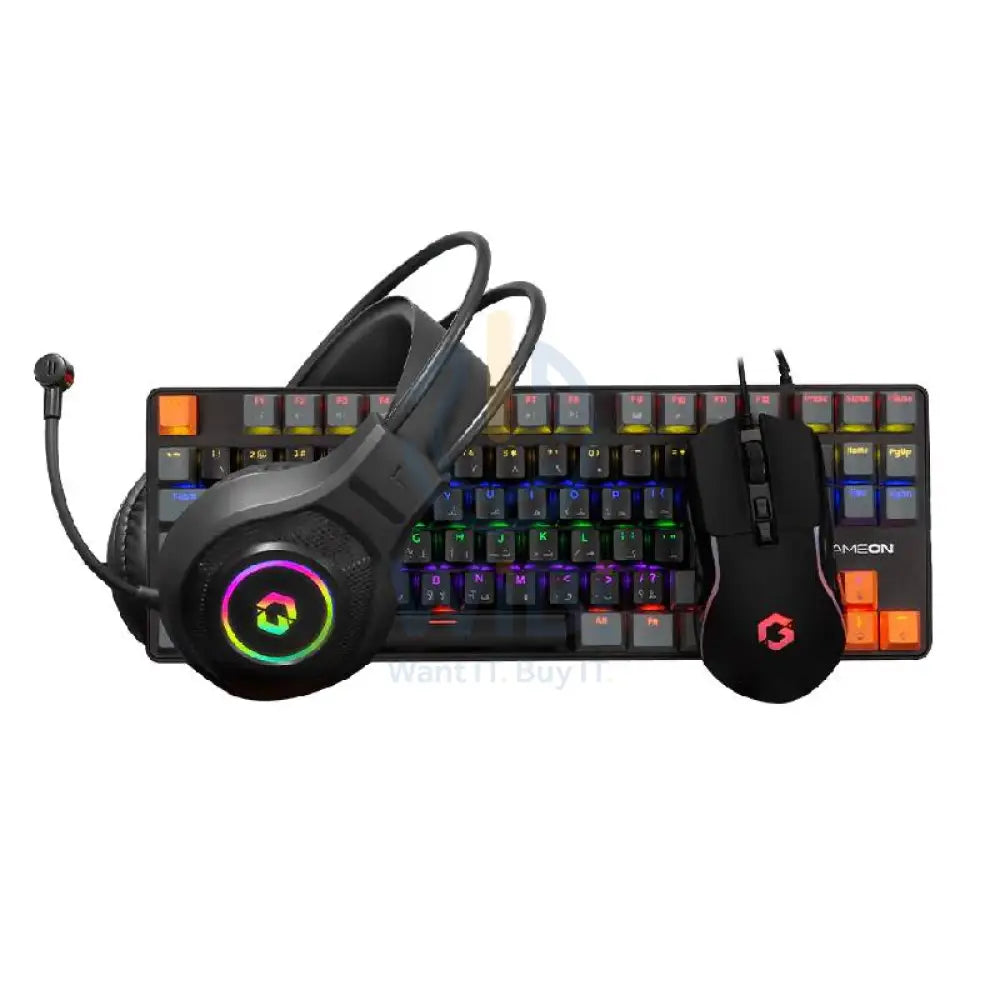 GAMEON VIPER X All-In-One Bundle (Mechanical Keyboard Headset Mouse & Mousepad) Accessories > Other Peripherals