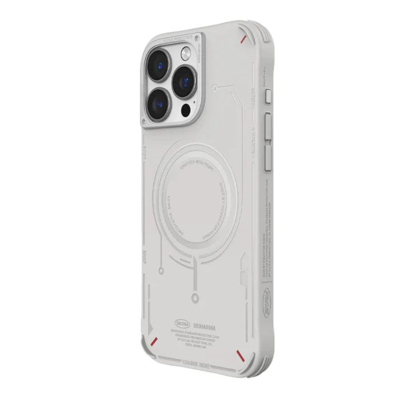 SKINARMA MECHA Mag-Charge - iPhone 16 Pro / Light Grey Accessories > Mobiles & Tablets > Mobiles > Covers & Cases