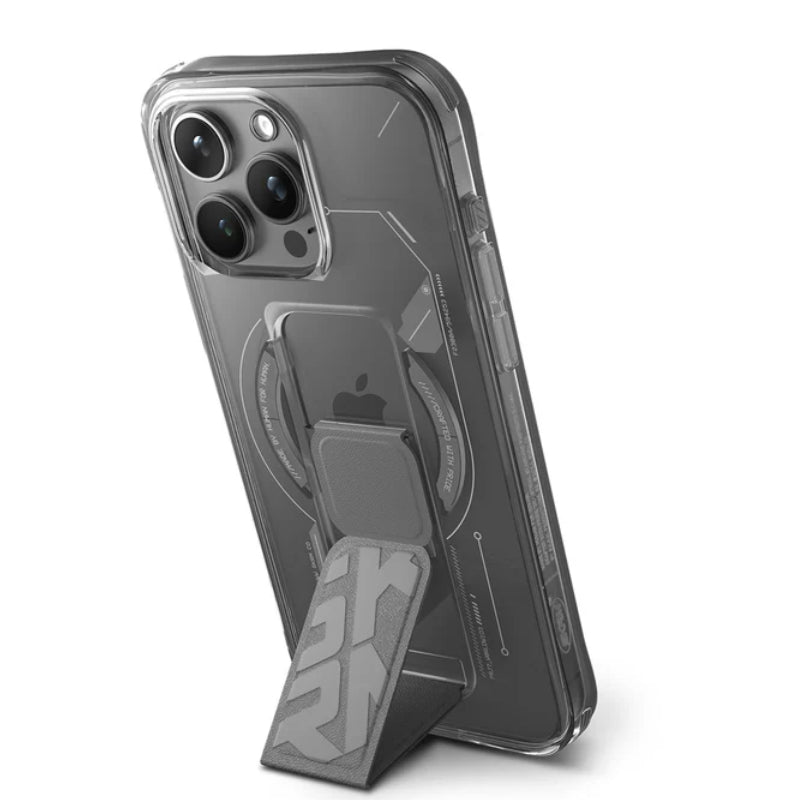 SKINARMA HELIO Mag-Charge Case with Grip-Stand - iPhone 15 Pro Max / Grey Accessories > Mobiles & Tablets > Mobiles >