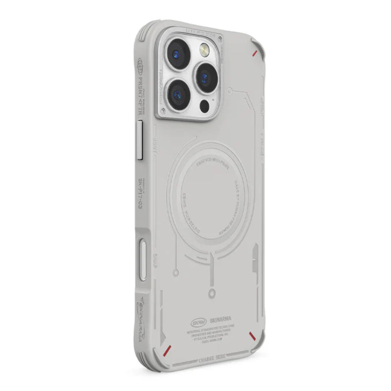 SKINARMA MECHA Mag-Charge - iPhone 16 Pro / Light Grey Accessories > Mobiles & Tablets > Mobiles > Covers & Cases
