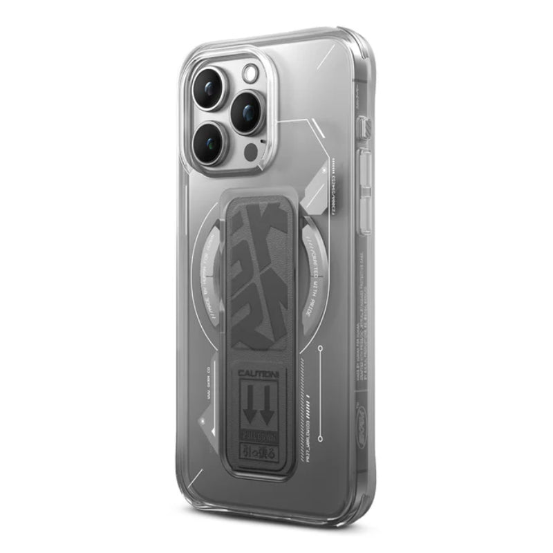SKINARMA HELIO Mag-Charge Case with Grip-Stand - iPhone 15 Pro Max / Grey Accessories > Mobiles & Tablets > Mobiles >