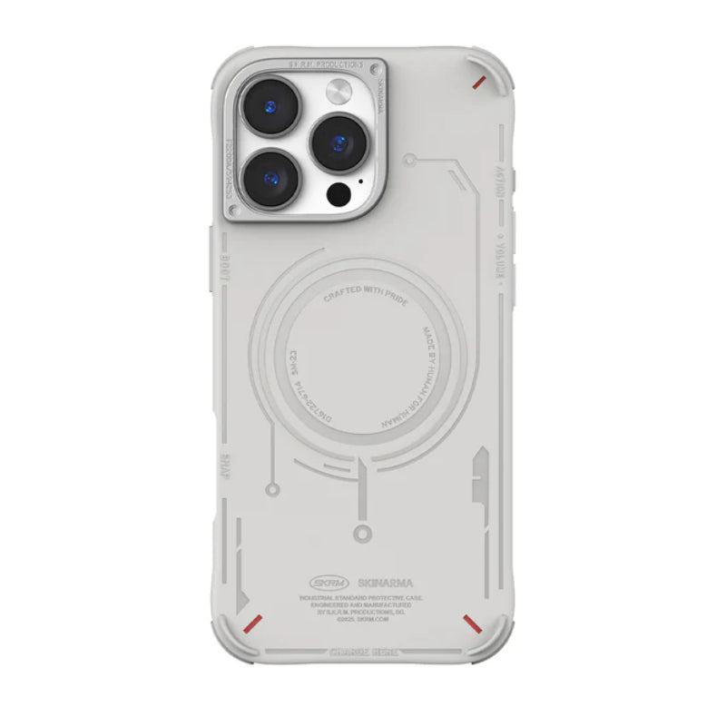 SKINARMA MECHA Mag-Charge - iPhone 16 Pro / Light Grey Accessories > Mobiles & Tablets > Mobiles > Covers & Cases
