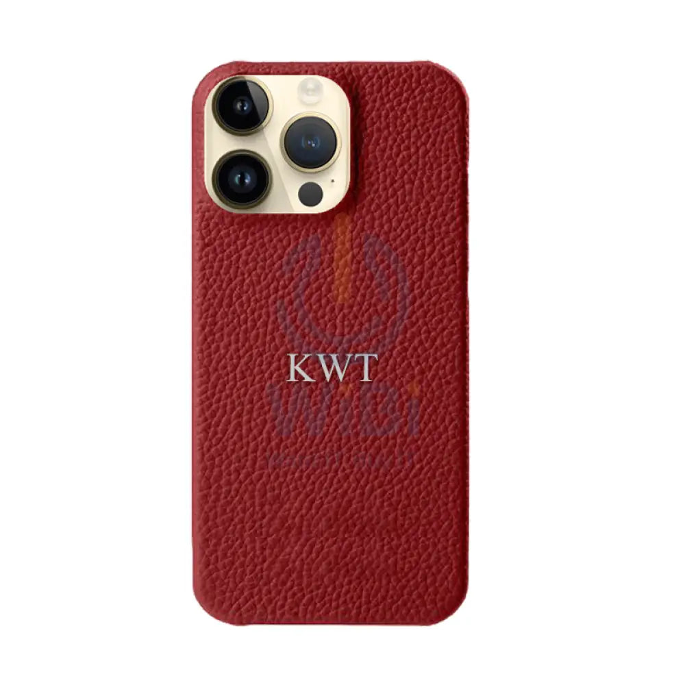 Gift Set Leather Case iPhone 14 Pro- Airpod 3 - Wallet - RED Accessories > Mobiles & Tablets