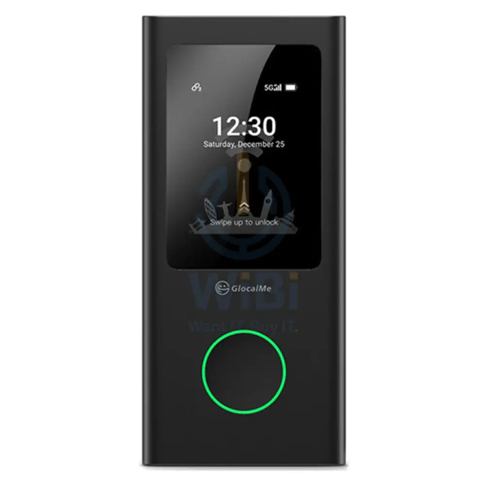 GlocalMe U50 Portable Router - 5G / 2.4-inch / Black Networking Products > Routers