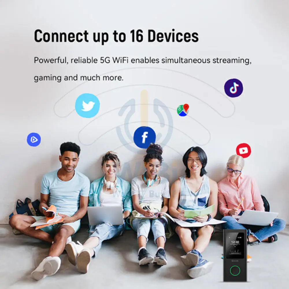 GlocalMe U50 Portable Router - 5G / 2.4-inch / Black Networking Products > Routers