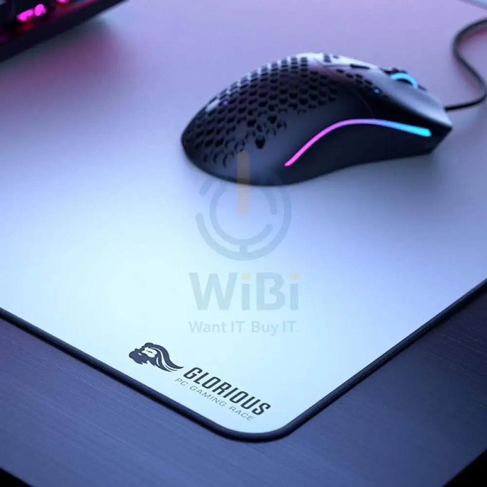 Glorious Extended Gaming Mouse Pad 11’’x36’’ - White Edition Accessories > Mousepad