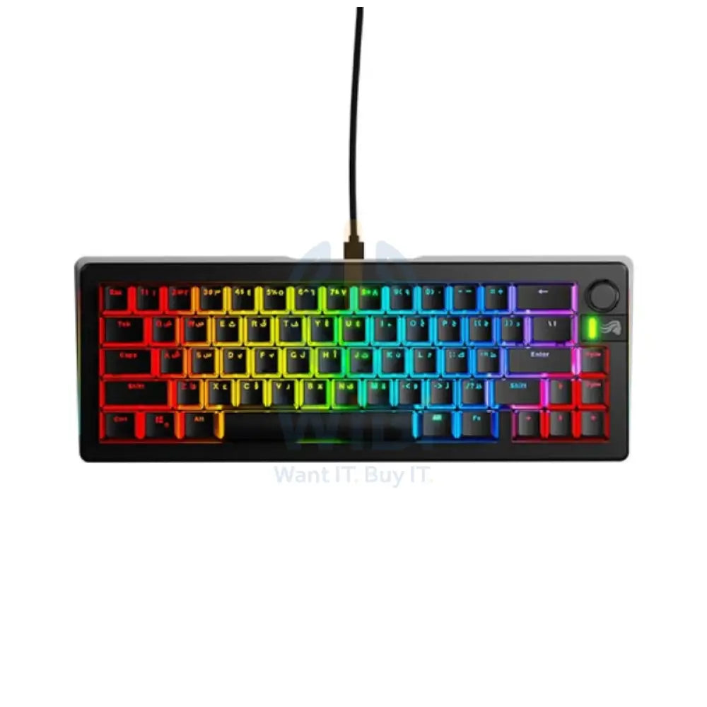 Glorious GMMK 3 Wired Mechanical Gaming Keyboard - 65% Pre-Built / Black / Arabic Accessories > Keyboard & Mouse
