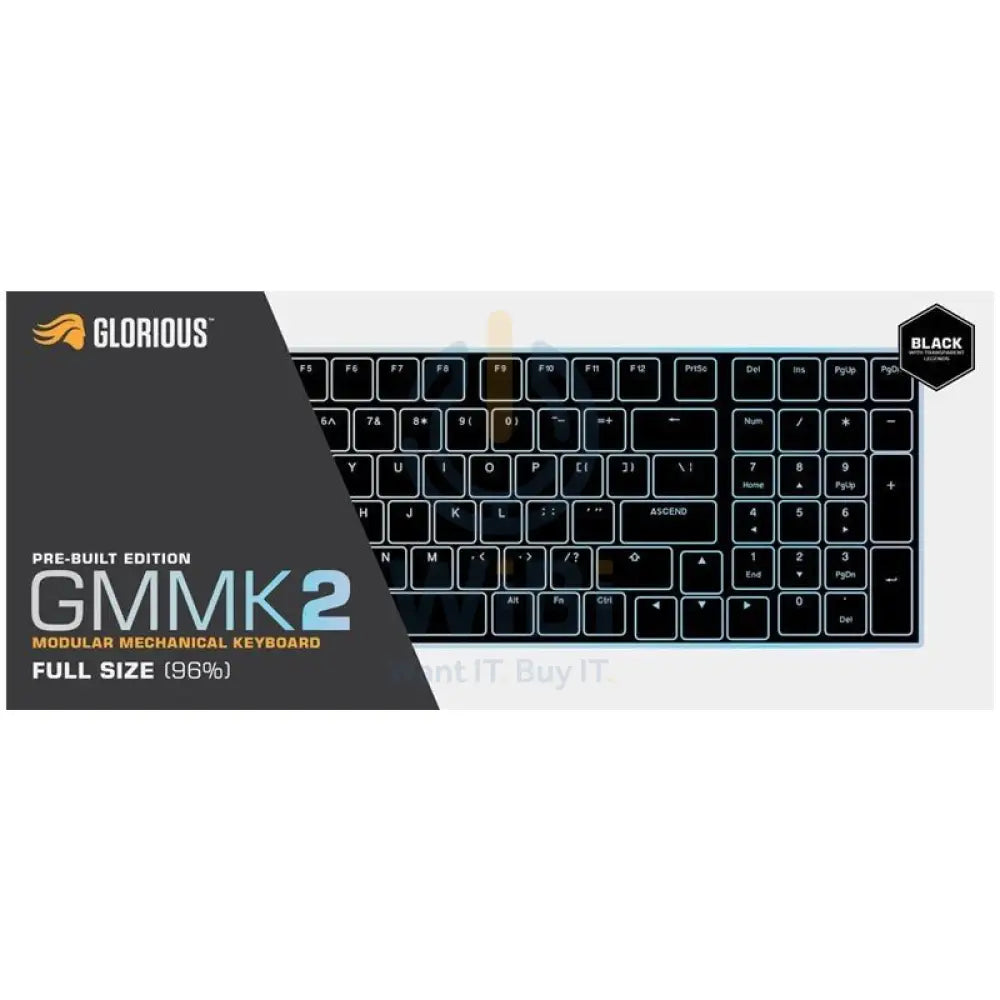Glorious GMMK2 Full Size 96% Keyboard Pre-Built - Black Accessories > Keyboard & Mouse > Gaming Zone