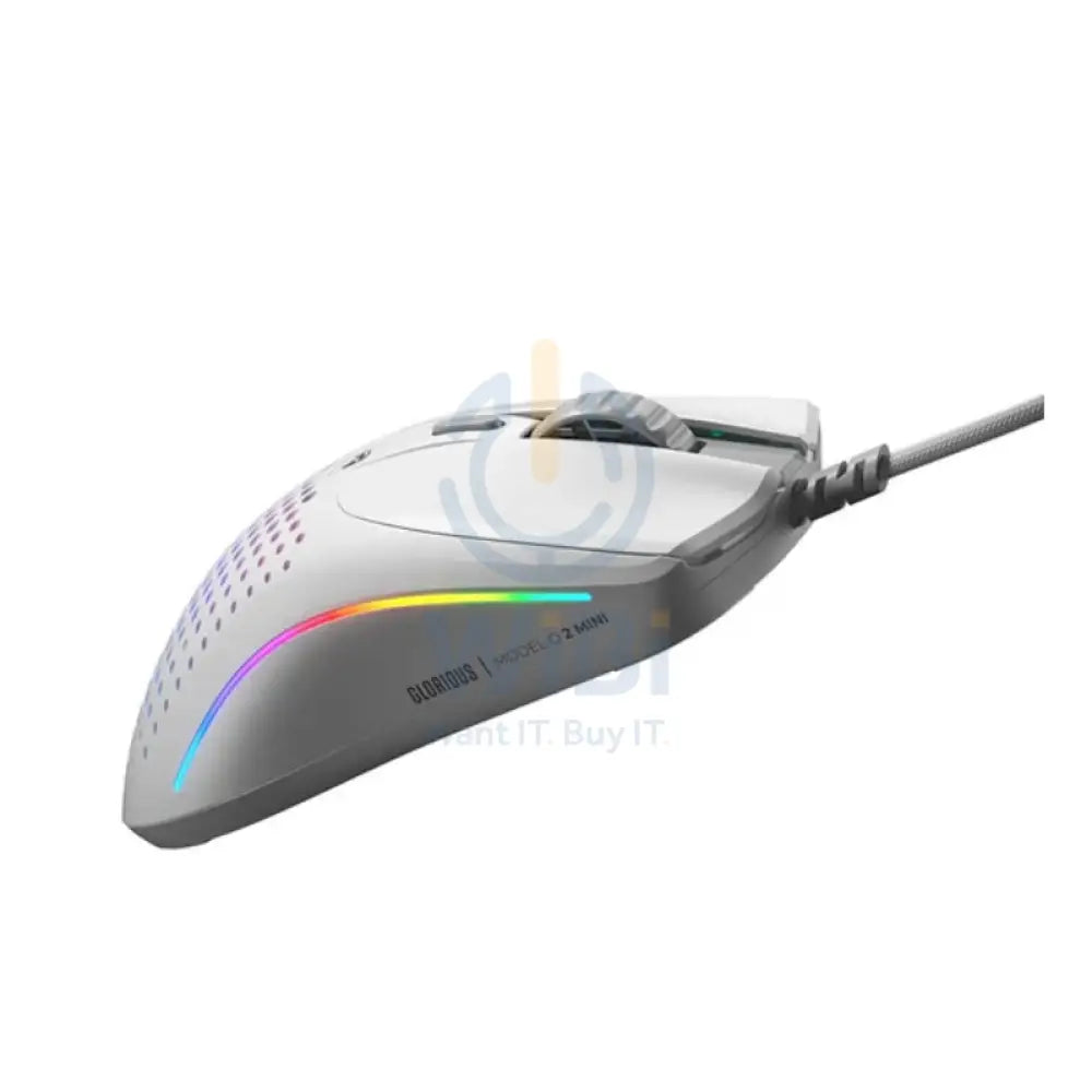 Glorious Model O2 Mini Wired Gaming Mouse - Matte White Accessories > Keyboard & Mouse > Gaming Zone