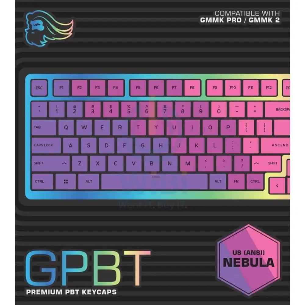 Glorious PBT Nebula Key Caps For Mechanical Gaming Keyboards Accessories > Keyboard & Mouse