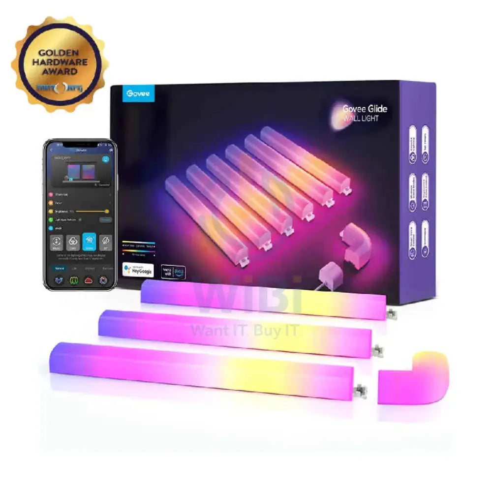 Govee 6 + 1 Glide Wall Light - Wi-Fi /Bluetooth / RGBIC Accessories > Other Accessories