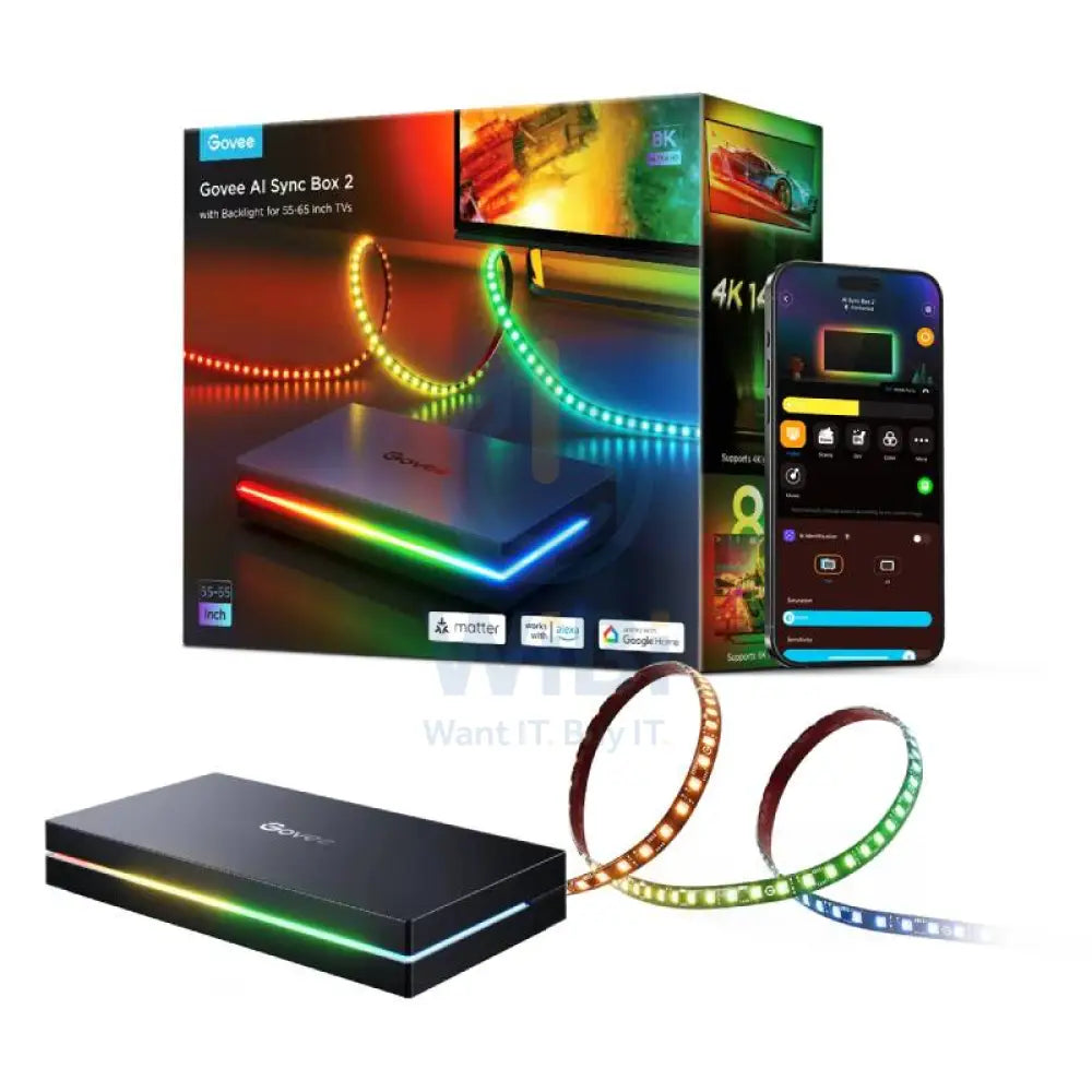 Govee AI Sync Box 2 - 55-65-inch / RGBIC Accessories > Other Accessories