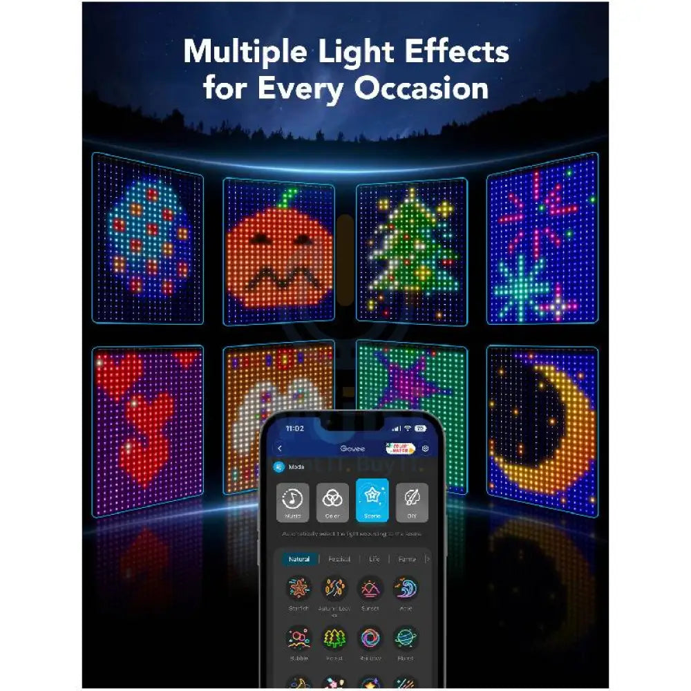 Govee Curtain Light - Bluetooth / 3 Meters / RGBIC Accessories > Other Accessories