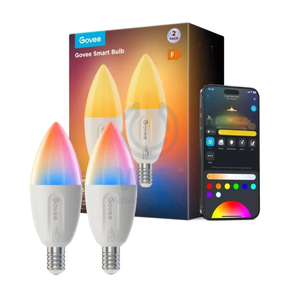 Govee E14 RGBWW Smart LED Bulb - 450 Lumens / RGBWW (Pack Of 2) Accessories > Other Accessories