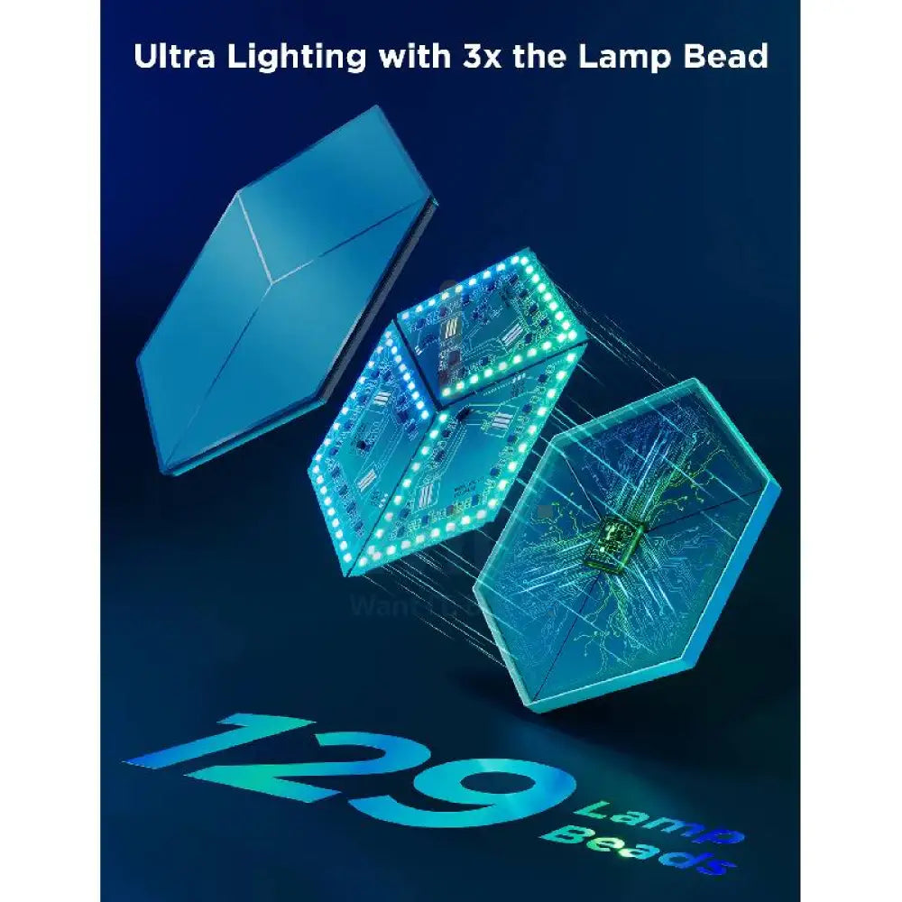 Govee Glide Hexagon Light Panels Ultra - Bluetooth / RGBIC / Pack Of 7 Accessories > Other Accessories