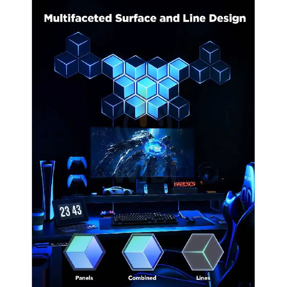 Govee Glide Hexagon Light Panels Ultra - Bluetooth / RGBIC / Pack Of 7 Accessories > Other Accessories