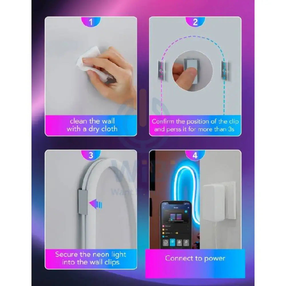 Govee Neon Rope Light 2 Bracket - White (20 pcs in One Pack) Accessories > Other Accessories