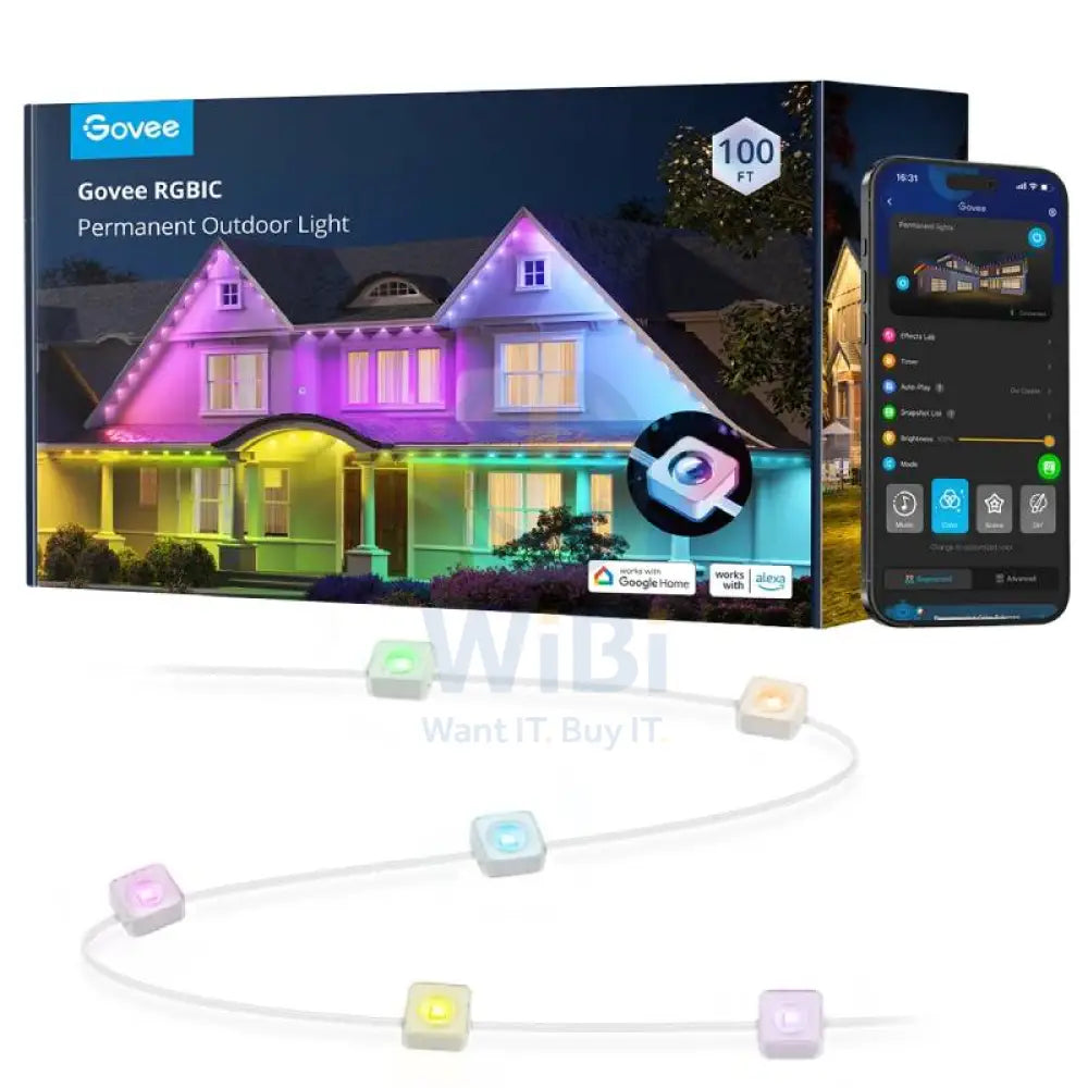 Govee Permanent Outdoor Lights - Bluetooth / 30 Meters / RGBIC Accessories > Other Accessories