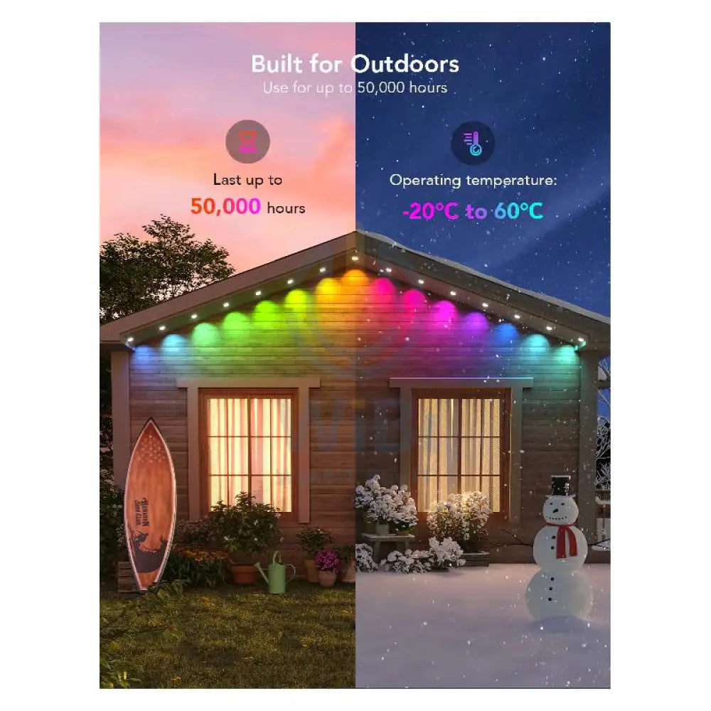 Govee Permanent Outdoor Lights - Bluetooth / 30 Meters / RGBIC Accessories > Other Accessories