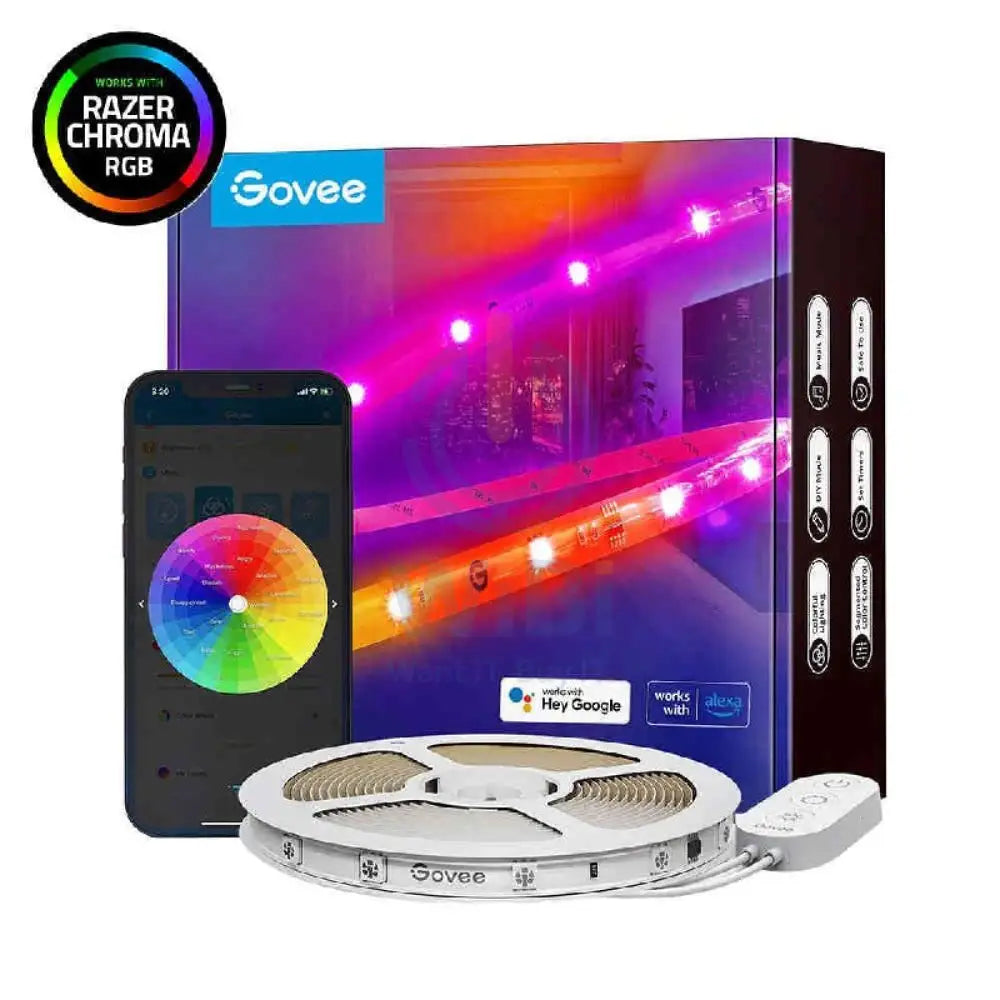 Govee Protective Coating LED Light Strip - LED / Wi-Fi / Bluetooth / 5 Meters / RGBIC Accessories > Other Accessories >