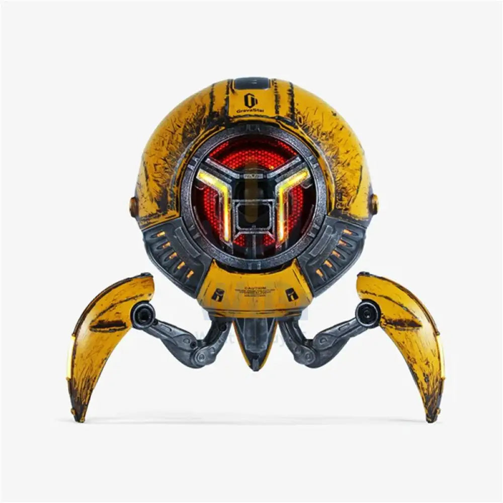 GravaStar Mars Pro Bluetooth 5.0 Speaker with Bass Boost and Stereo Sound - War Damage Yellow Accessories > Audio >