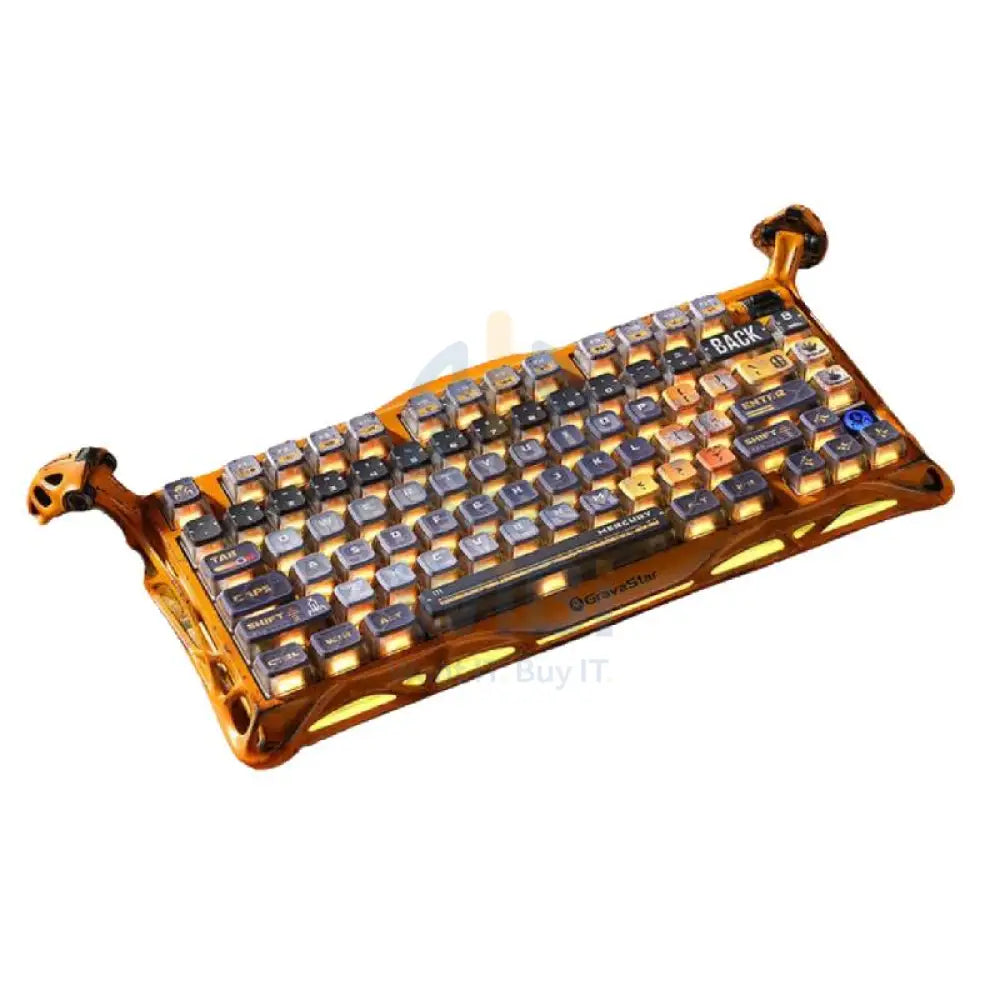 GravaStar Mercury K1 Pro 75% Wireless Mechanical Gaming Keyboard Special Edition - Worn Yellow Accessories > Keyboard &