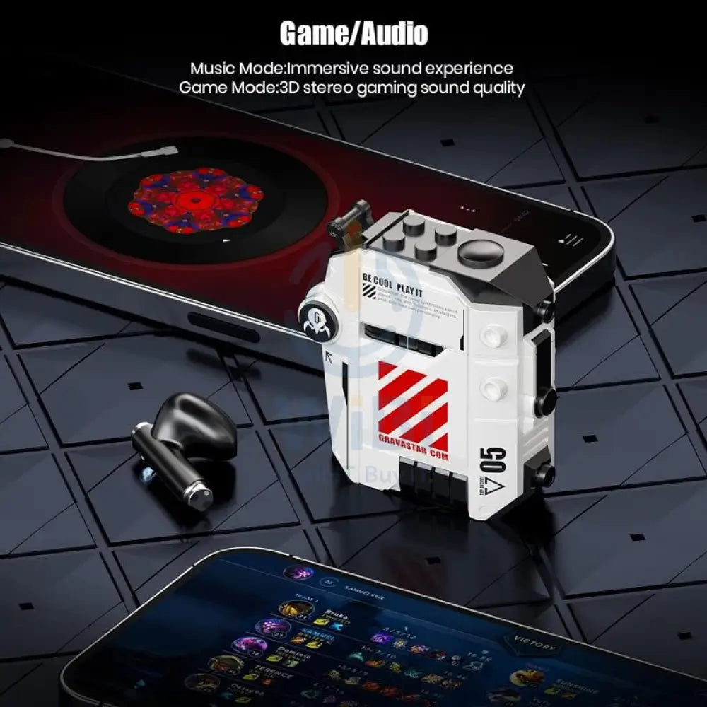 Gravastar Sirius Pro P5 TWS Earbuds - Defense Mecha White Accessories > Audio > Headphones