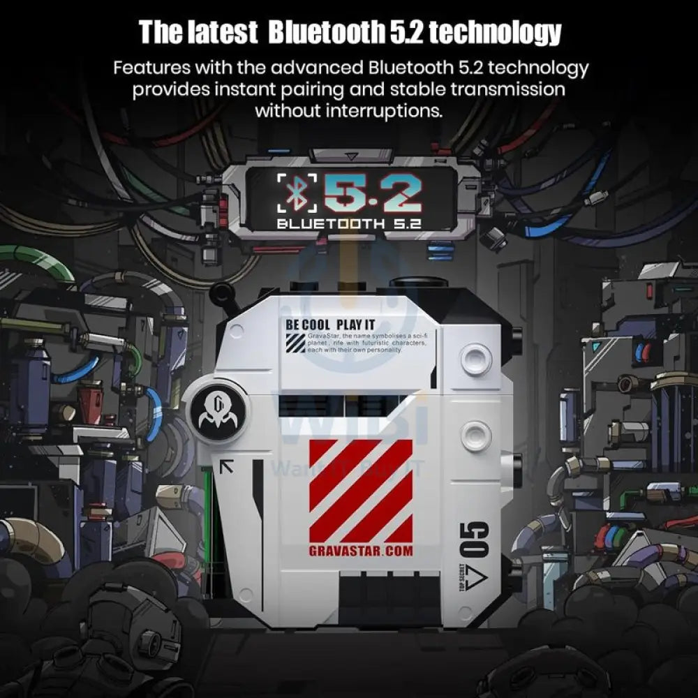 Gravastar Sirius Pro P5 TWS Earbuds - Defense Mecha White Accessories > Audio > Headphones
