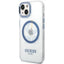 Guess Apple iPhone 14 Plus Magsafe Compatible Translucent Blue Outline & Logo - Blue Accessories > Mobiles & Tablets >