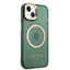 Guess Apple iPhone 14 Plus Magsafe Compatible Translucent Gold Outline & Logo - Green Accessories > Mobiles & Tablets >