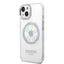 Guess Apple iPhone 14 Plus Magsafe Compatible Translucent Silver Outline & Logo - Silver Accessories > Mobiles &