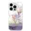 Guess Apple iPhone 14 Pro Liquid Glitter Flower Case - Purple Accessories > Mobiles & Tablets > Mobiles