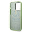 Guess Apple iPhone 14 Pro Liquid Silicone Case with PC Camera Outline & Script Metal Logo - Green Accessories > Mobiles