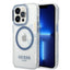 Guess Apple iPhone 14 Pro Magsafe Compatible Translucent Blue Outline & Logo - Blue Accessories > Mobiles & Tablets >