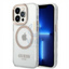 Guess Apple iPhone 14 Pro Magsafe Compatible Translucent Gold Outline & Logo - Transparent Accessories > Mobiles &